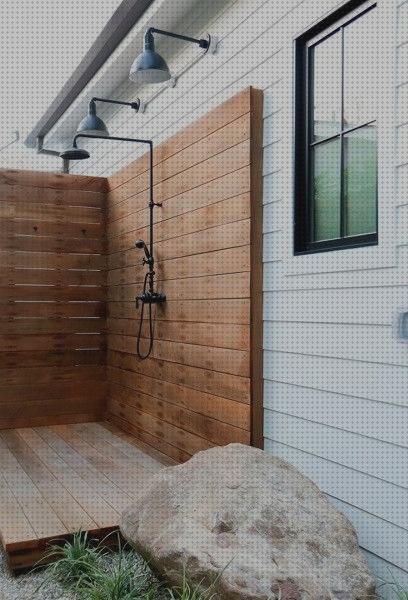 Las mejores duchas piscina ducha de madera exterior