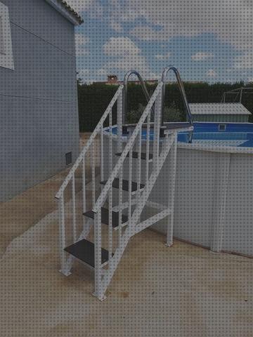 ¿Dónde poder comprar escaleras escalera con plataforma piscina?