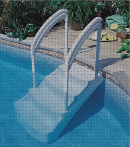 Review de escalera de piscina de plástico