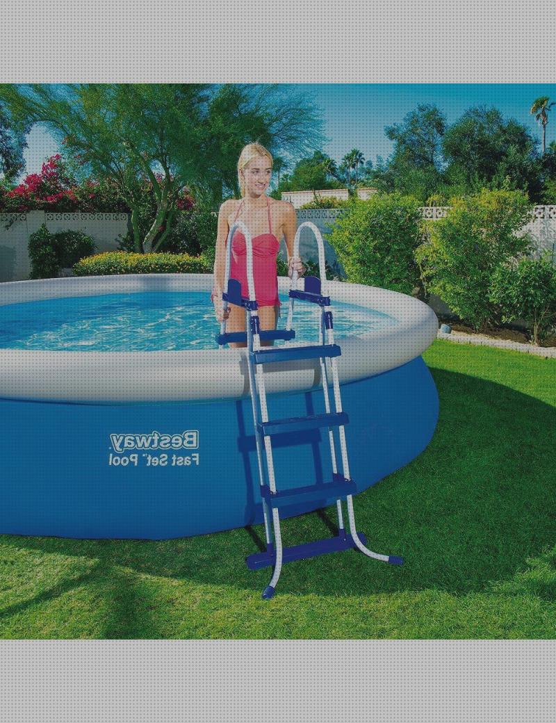 Las mejores piscina desmontable 3x 2x120 cubierta piscina transitable tranpolin piscina infantil escalera piscina 107 cm