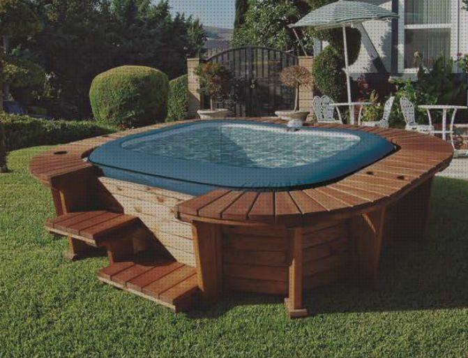 Opiniones de piscina madera jacuzzi exterior hinchable con madera