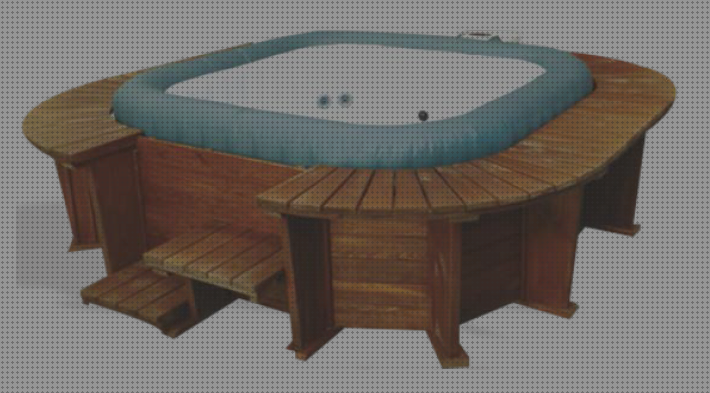 Review de jacuzzi exterior hinchable con madera