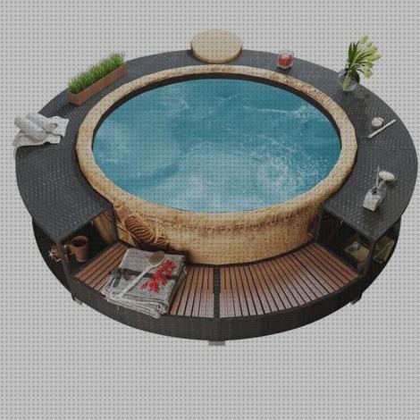 Las mejores hinchables jacuzzi exterior hinchables borde madera