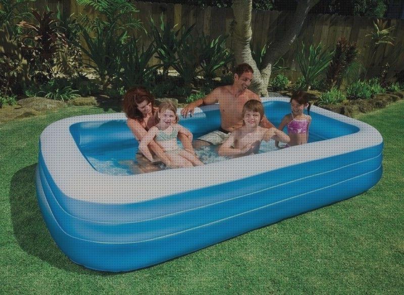 Review de piscina de aro hinchable rectangular intex