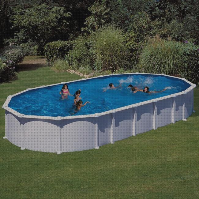 Review de piscina desmontable acero azul