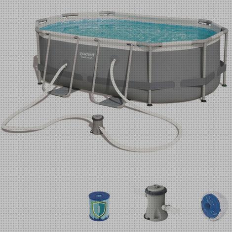 Opiniones de las 32 mejores Piscinas Desmontables Bestway Power Steel Oval Depuradoras De Cartuchos