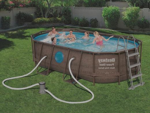 Review de piscina desmontable bestway power steel oval depuradora de cartucho