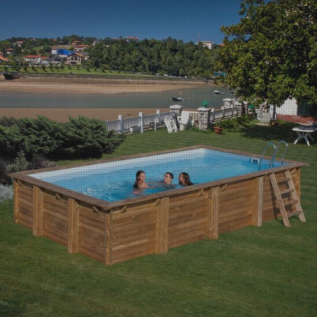 Las mejores gres desmontables piscinas piscina desmontable gre madera rectangular