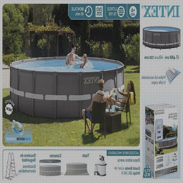 Las mejores piscina desmontable intex ultra frame intex piscina desmontable intex ultra frame 488x122 cm 19 156 l