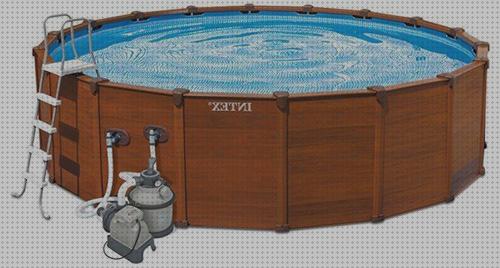 Review de piscina desmontable madera intex sequaoia