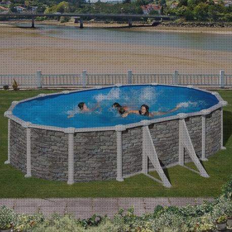 Las mejores ovalados desmontables piscinas piscina desmontable ovalada enterrada con piedra
