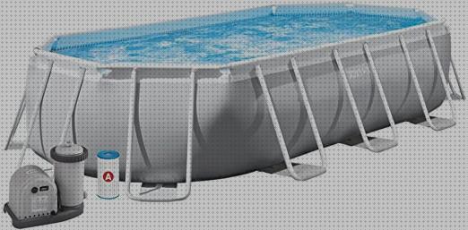 Review de piscina desmontable ovalada lona interior
