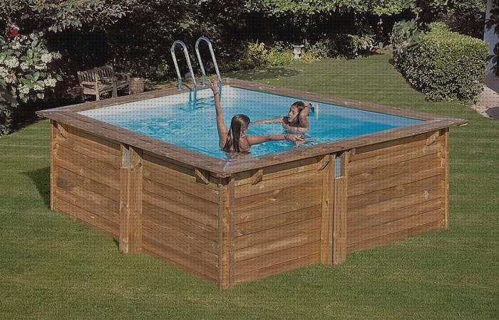 Review de piscina desmontable rectangular madera