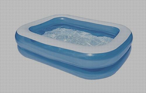 Review de piscina hinchable natación bestway rectangular azul blanca