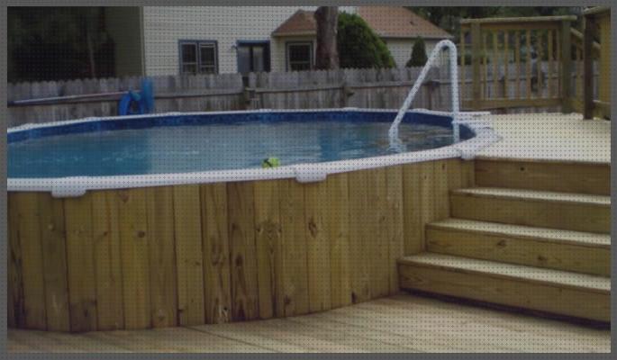 Review de piscinas desmontables con terrazas de madera