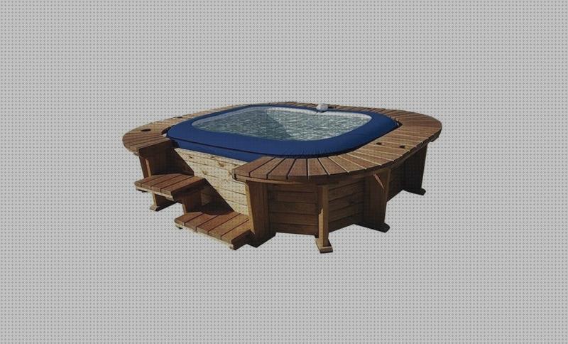 Review de spa hinchable malibu con cobertura de madera