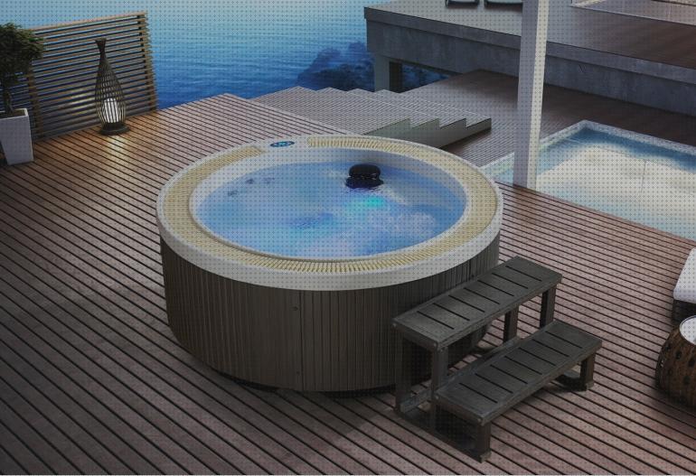 CO-Z SPA Hinchable para Exterior con Bomba de Aire Eléctrica SPA Hinchable  Redonda 1.8m para 4 Personas Piscina Inflable 800L con 120 Chorros de  Burbujas (1.8M Negro): : Jardín